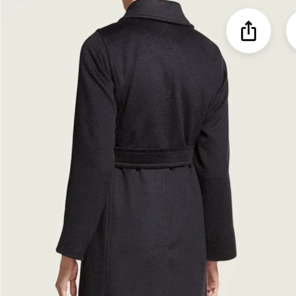 Iris Black Trench Coat - Picture 2 of 9